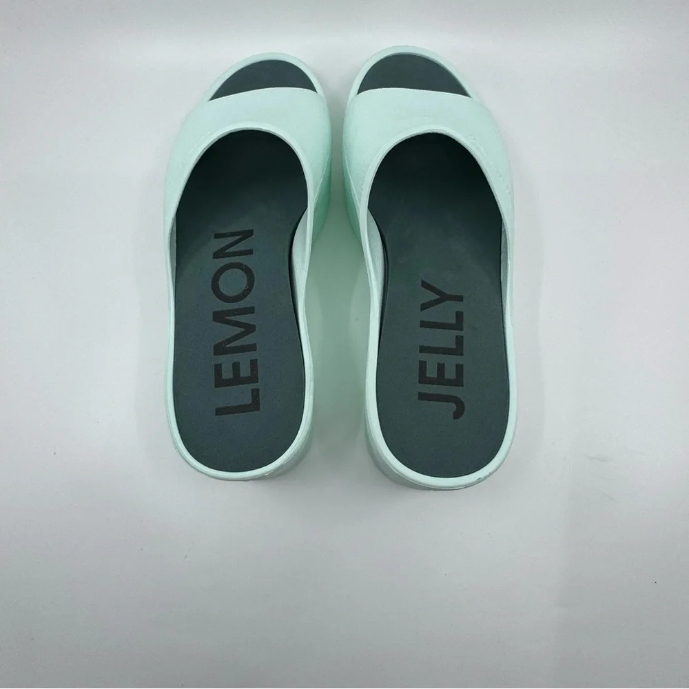LEMON JELLY SUNNY AQUA GREEN SZ 38 US 7.5 - Picture 7 of 10